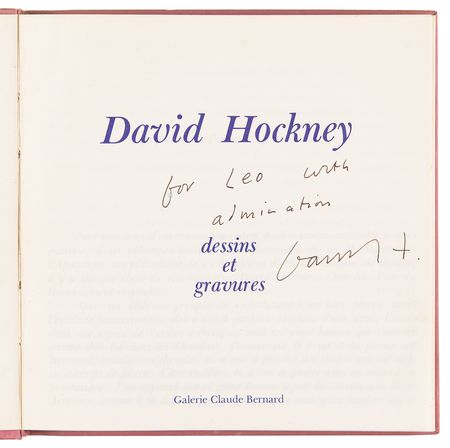 Lot #369 David Hockney Signed Exhibition Catalog - Image 4