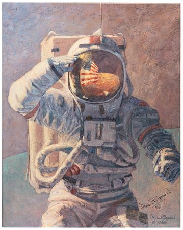 Lot #309 Alan Bean Signed Canvas Giclee Print: 'Our Own Personal Spaceships' (Ltd. Ed. #57/75) - Image 1