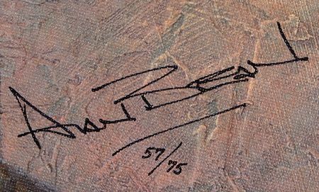 Lot #309 Alan Bean Signed Canvas Giclee Print: 'Our Own Personal Spaceships' (Ltd. Ed. #57/75) - Image 2