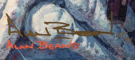 Lot #310 Alan Bean Signed Canvas Giclee Print: 'The Last Man on the Moon' (Ltd. Ed. #57/95) - Image 2