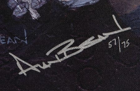 Lot #312 Alan Bean Signed Canvas Giclee Print: 'Rollin' Home' (Ltd. Ed. #57/75) - Image 2