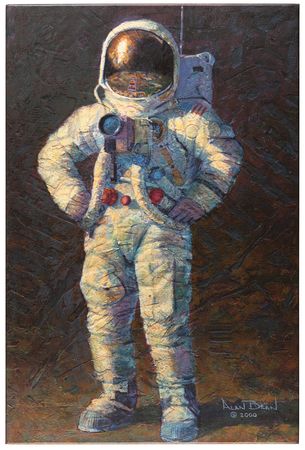 Lot #313 Alan Bean Signed Canvas Giclee Print: 'Feelin' Fine' (Ltd. Ed. #38/250) - Image 1
