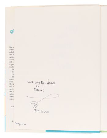 Lot #442 Dr. Seuss Signed Book - Oh, the Places You'll Go! - Image 4