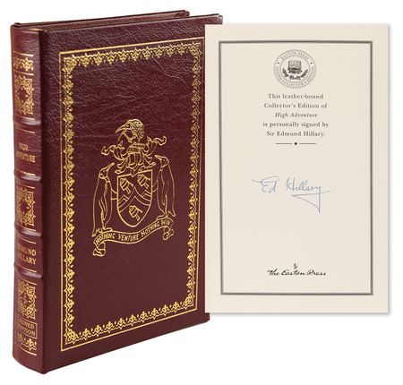 Lot #179 Edmund Hillary Signed Book - High Adventure - Image 1