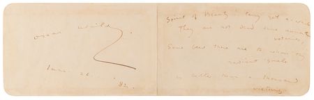 Lot #451 Oscar Wilde Autograph Quotation Signed - 'The Garden of Eros' - Image 3
