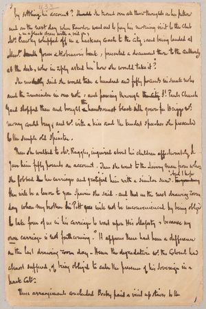 Lot #445 William Makepeace Thackeray Original Illustration and Handwritten Manuscript Page from Vanity Fair - Image 6