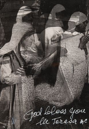 Lot #203 Mother Teresa Signed Artwork - Image 1
