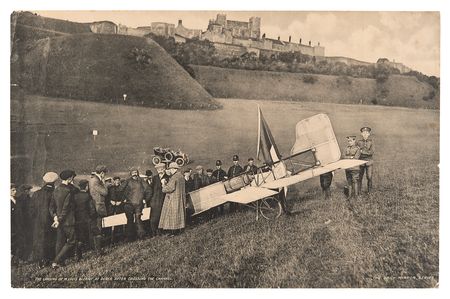 Lot #279 Aviation Pioneers (5) Early 20th Century Prints: Wright, Bleriot, Paulhan, and Latham - Image 3