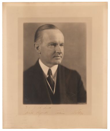 Lot #34 Calvin Coolidge Signed Photograph - Image 1
