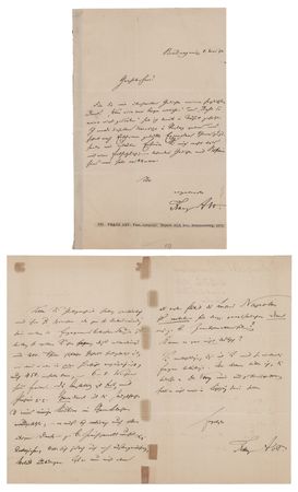Lot #552 Franz Abt (2) Autograph Letters Signed - Image 1