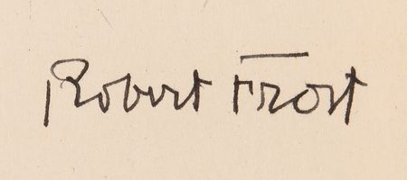 Lot #487 Robert Frost Signed Book - A Witness Tree - Image 2