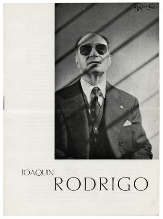 Lot #560 Joaquin Rodrigo Annotated and Signed Catalog - Image 1