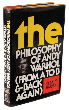 Lot #351 Andy Warhol Signed Book with Campbell's Soup Can Sketch - The Philosophy of Andy Warhol - Image 3