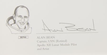 Lot #333 Dave Scott and Alan Bean Signed Limited Edition Print - 'The Hammer and the Feather' - Image 3