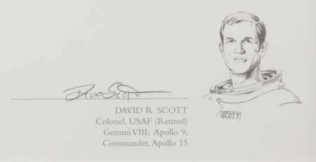 Lot #333 Dave Scott and Alan Bean Signed Limited Edition Print - 'The Hammer and the Feather' - Image 4