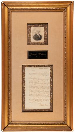 Lot #255 James Wilson Autograph Letter Signed - Image 1