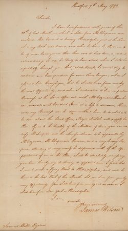 Lot #255 James Wilson Autograph Letter Signed - Image 2