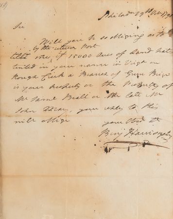 Lot #176 Benjamin Harrison V Autograph Letter Signed - Image 1