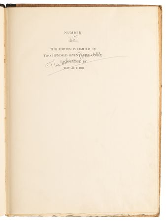 Lot #482 Theodore Dreiser Signed Book - My City (Ltd. Ed. #85/275) - Image 4