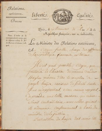 Lot #243 Charles Maurice de Talleyrand Document Signed - Image 1