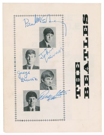 Lot #533 Beatles and Roy Orbison Signed Program - Autographs Obtained at the Brighton Hippodrome in 1963 - Image 1