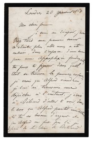Lot #377 Camille Pissarro Autograph Letter Signed - Image 1