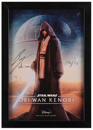 Lot #857 Star Wars: Ewan McGregor Signed Canvas Print - Image 1