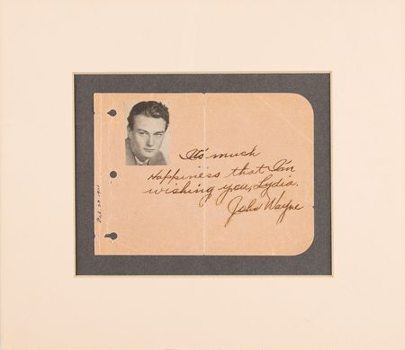 Lot #872 John Wayne Signature - Image 2