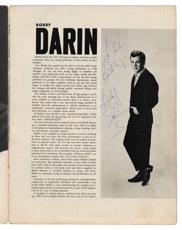 Lot #623 Bobby Darin Multi-Signed Program - Image 2