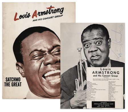 Lot #564 Louis Armstrong Signed Program - Image 1