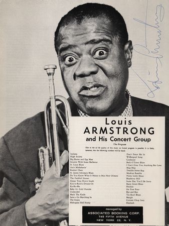 Lot #564 Louis Armstrong Signed Program - Image 2