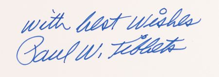 Lot #265 Enola Gay: Paul Tibbets Signed Print - 'Atomic Warfare Is Born' - Image 2