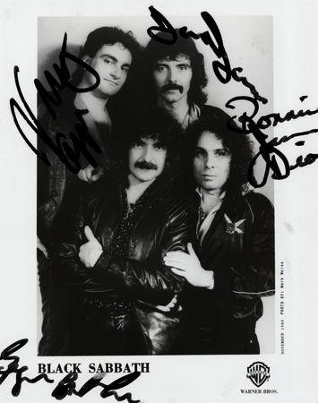 Lot #605 Black Sabbath Signed Photograph - Image 1