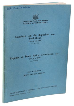 Lot #196 Nelson Mandela's Twice-Signed Republic of South Africa Constitution Booklet - Image 4