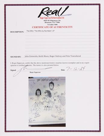 Lot #550 The Who Rare Signed Album - The Who by Numbers - Image 3