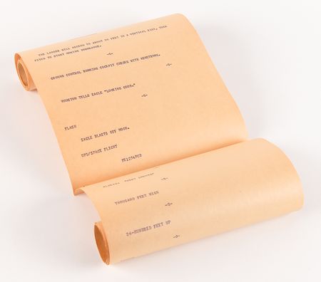 Lot #298 Apollo 11 Original UPR Teletype Roll - Image 1