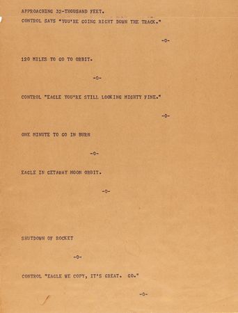 Lot #298 Apollo 11 Original UPR Teletype Roll - Image 6