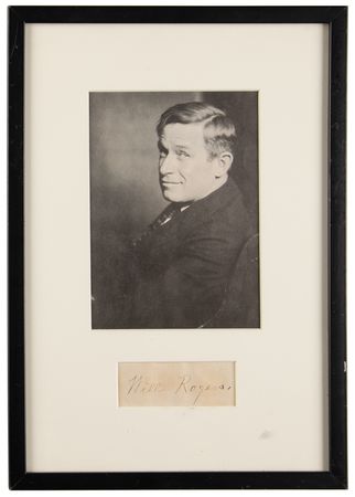 Lot #842 Will Rogers Signature - Image 1