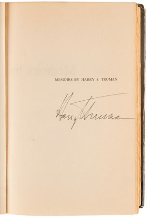 Lot #103 Harry S. Truman Signed Book - Memoirs - Image 4