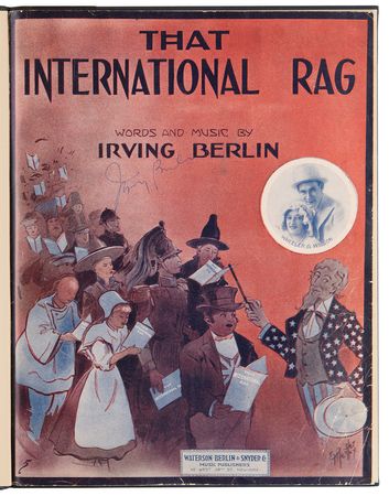 Lot #566 Irving Berlin Signed Sheet Music Booklet - 'That International Rag' - Image 4