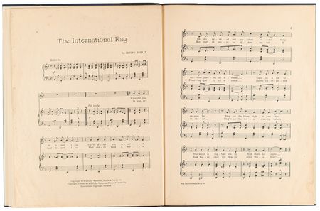 Lot #566 Irving Berlin Signed Sheet Music Booklet - 'That International Rag' - Image 5