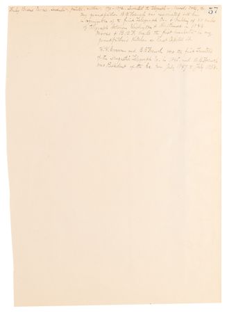 Lot #202 Samuel F. B. Morse Original Portrait Sketch - Image 2