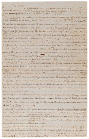 Lot #411 James Fenimore Cooper Lengthy Autograph Letter Signed on The Battle of Long Island - Image 1