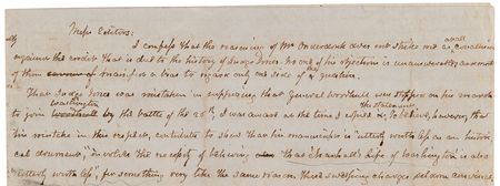 Lot #411 James Fenimore Cooper Lengthy Autograph Letter Signed on The Battle of Long Island - Image 5