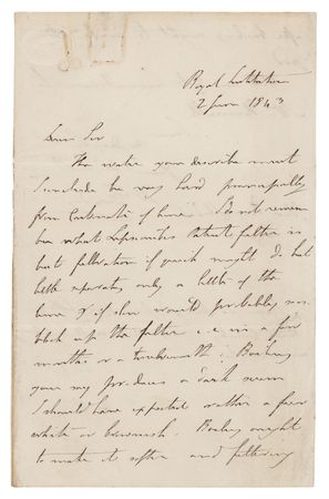 Lot #169 Michael Faraday Autograph Letter Signed on Water Filtration - Image 1