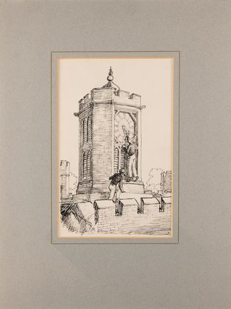 Lot #511 Ernest Shepard Signed Illustration for Tom Brown's School Days - Image 2
