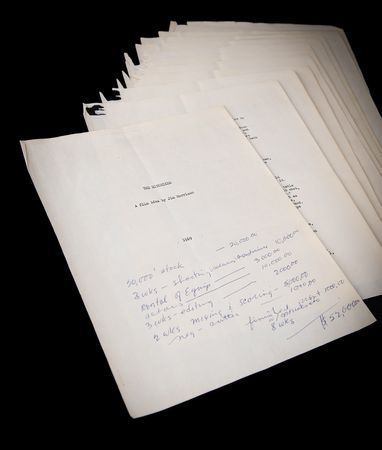 Lot #630 The Doors: Jim Morrison Original Script for 'The Hitchiker' - Image 1