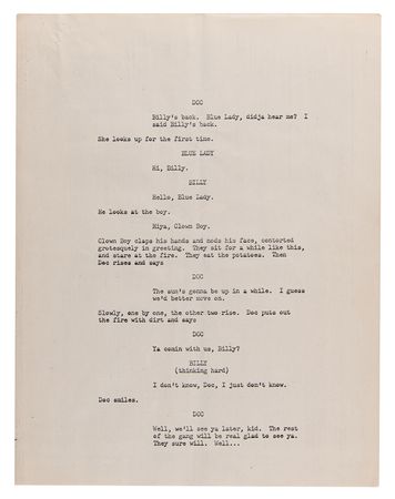 Lot #630 The Doors: Jim Morrison Original Script for 'The Hitchiker' - Image 10