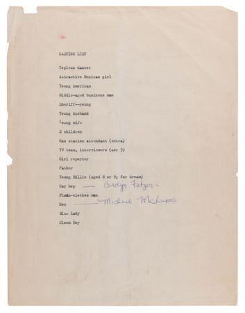 Lot #630 The Doors: Jim Morrison Original Script for 'The Hitchiker' - Image 13
