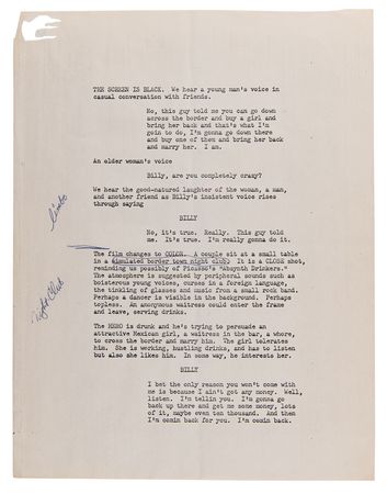 Lot #630 The Doors: Jim Morrison Original Script for 'The Hitchiker' - Image 3